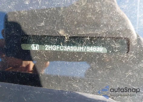 2018 Honda Civic Si из США, поврежденный, VIN 2HGFC3A50JH754639